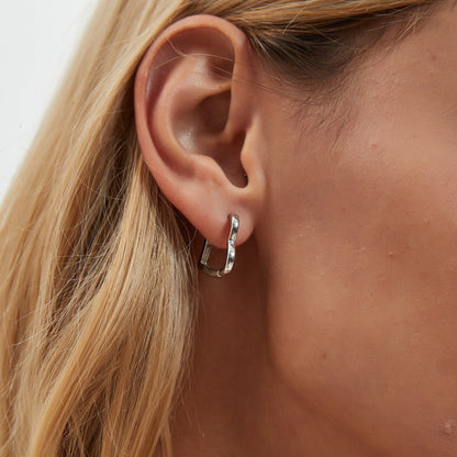 HEART HOOP EARRINGS (PAIR)