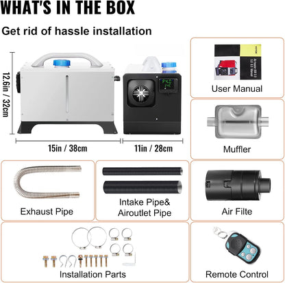 💥Last day special price $42.97- 8KW Diesel Heater All in One, Diesel Air Heater with Bluetooth App Control
