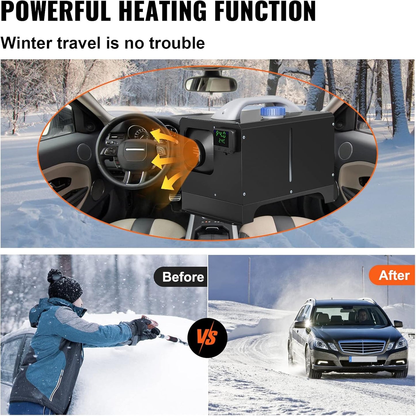💥Last day special price $42.97- 8KW Diesel Heater All in One, Diesel Air Heater with Bluetooth App Control